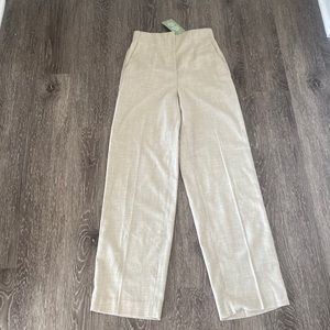 H&M stone linen dress trousers